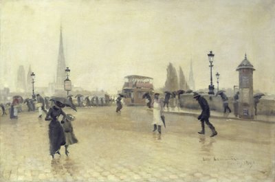 The Pont Corneille, Rouen by Léon Jules Lemaître